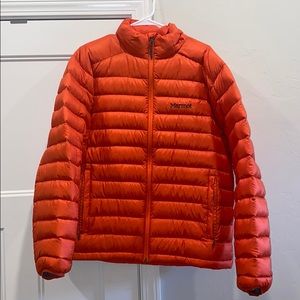 Orange Marmot Down Jacket